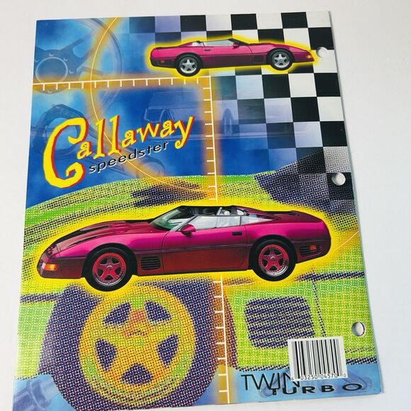 1999 Raymond Geddes Motor Madness Lot 3 Folders Callaway CA Special Bizzarrini - Picture 7 of 10